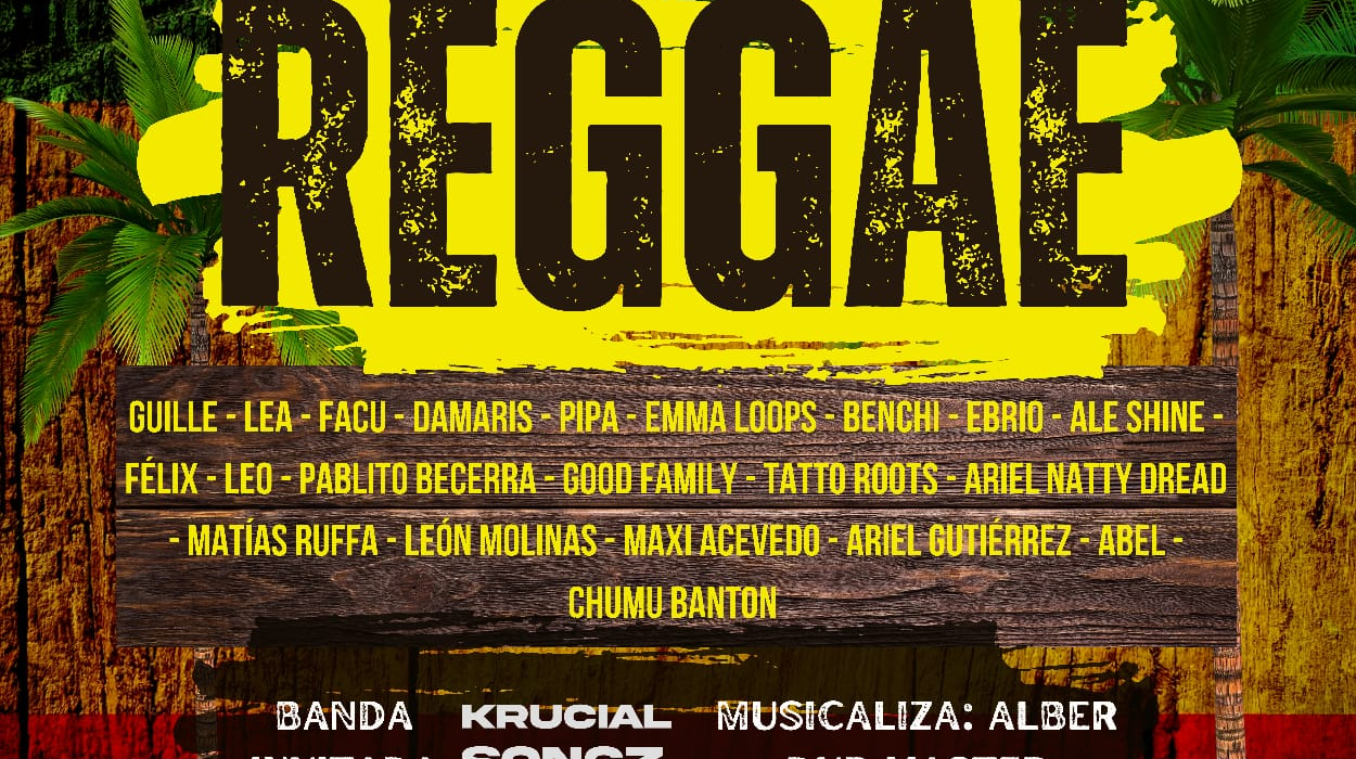 Flyer de One Love Reggae del viernes 28 de agosto en Encuentro Club